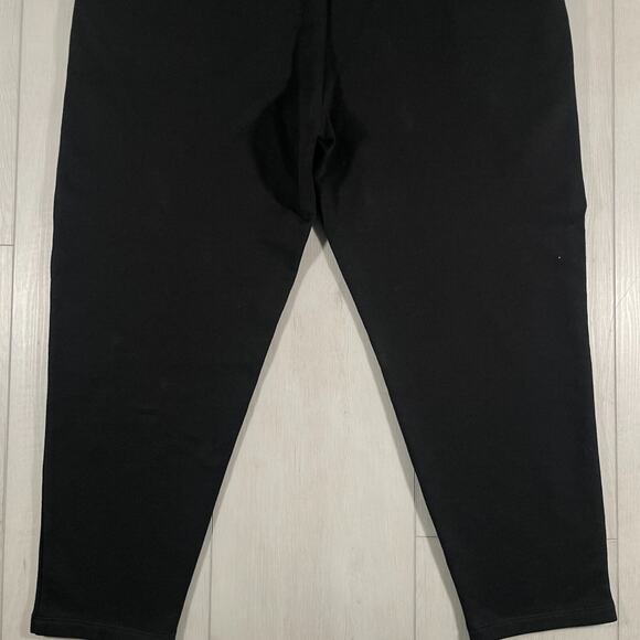 Eileen Fisher Pants Large Drawstring Slouchy Textured Ankle Black Stretch - Picture 6 of 12